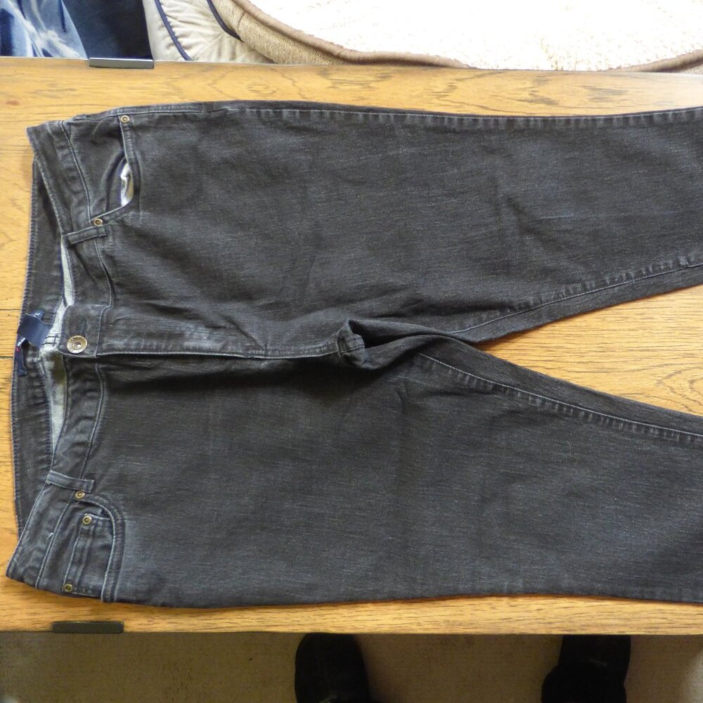 DENIM 24/7 BLACK WASHED LOOK 5 POCKET SKINNY JEANS 20W